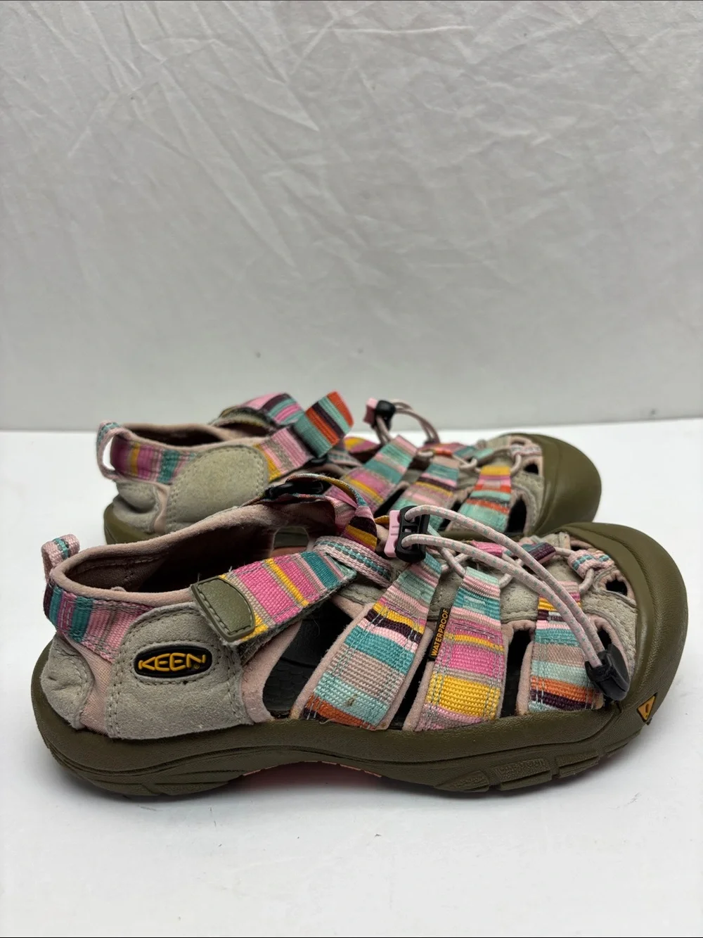 Keen Multicolor Strappy Outdoor Sandals for little girl SZ 3, box 55